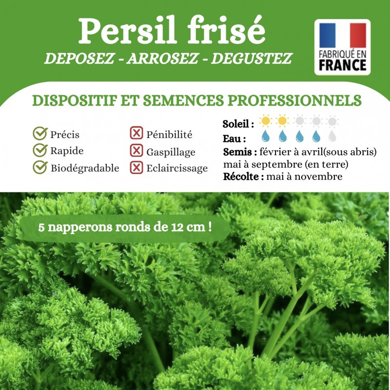 Persil Frisé Robust - 5 napperons